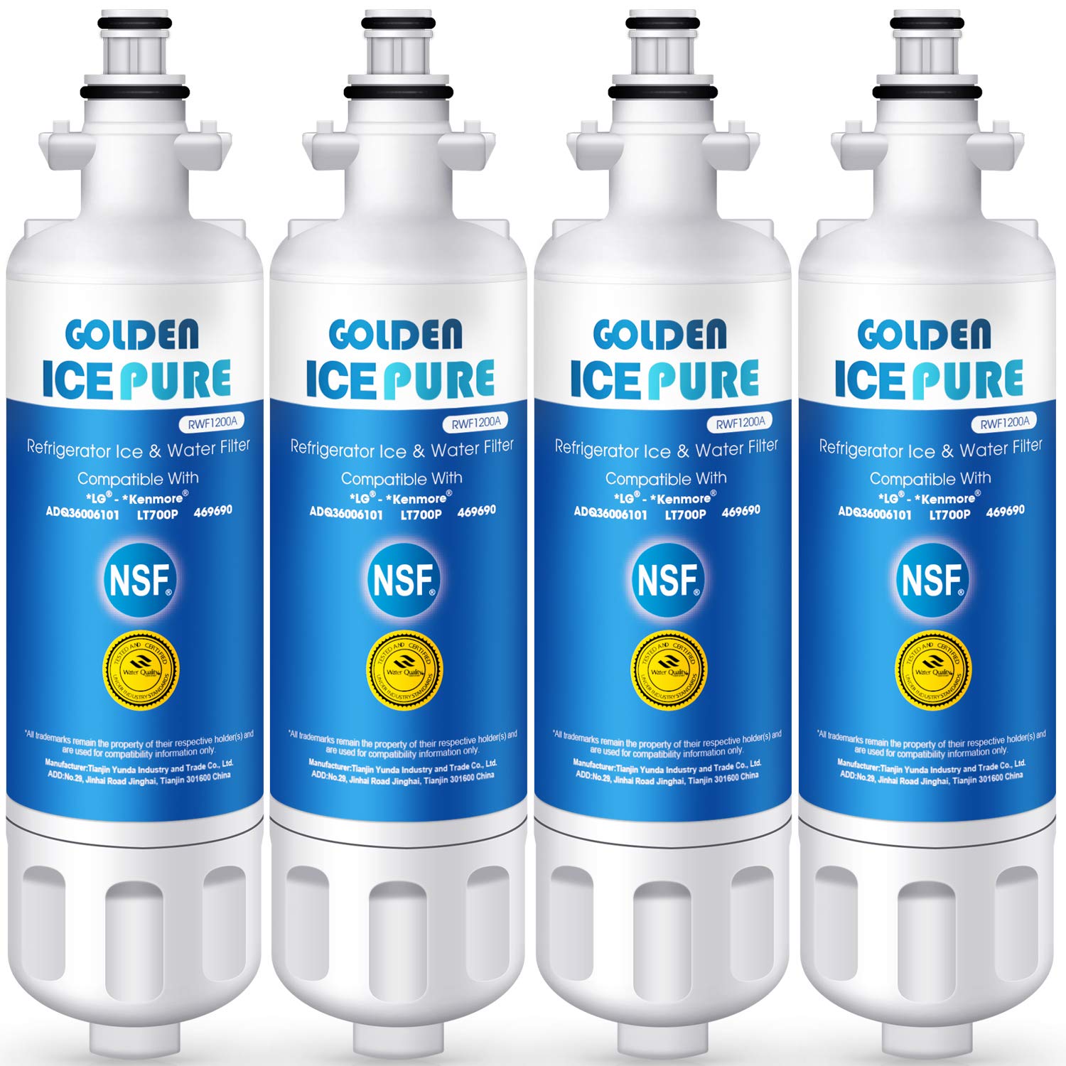 GOLDEN ICEPURE Refrigerator Water with LG LT700P