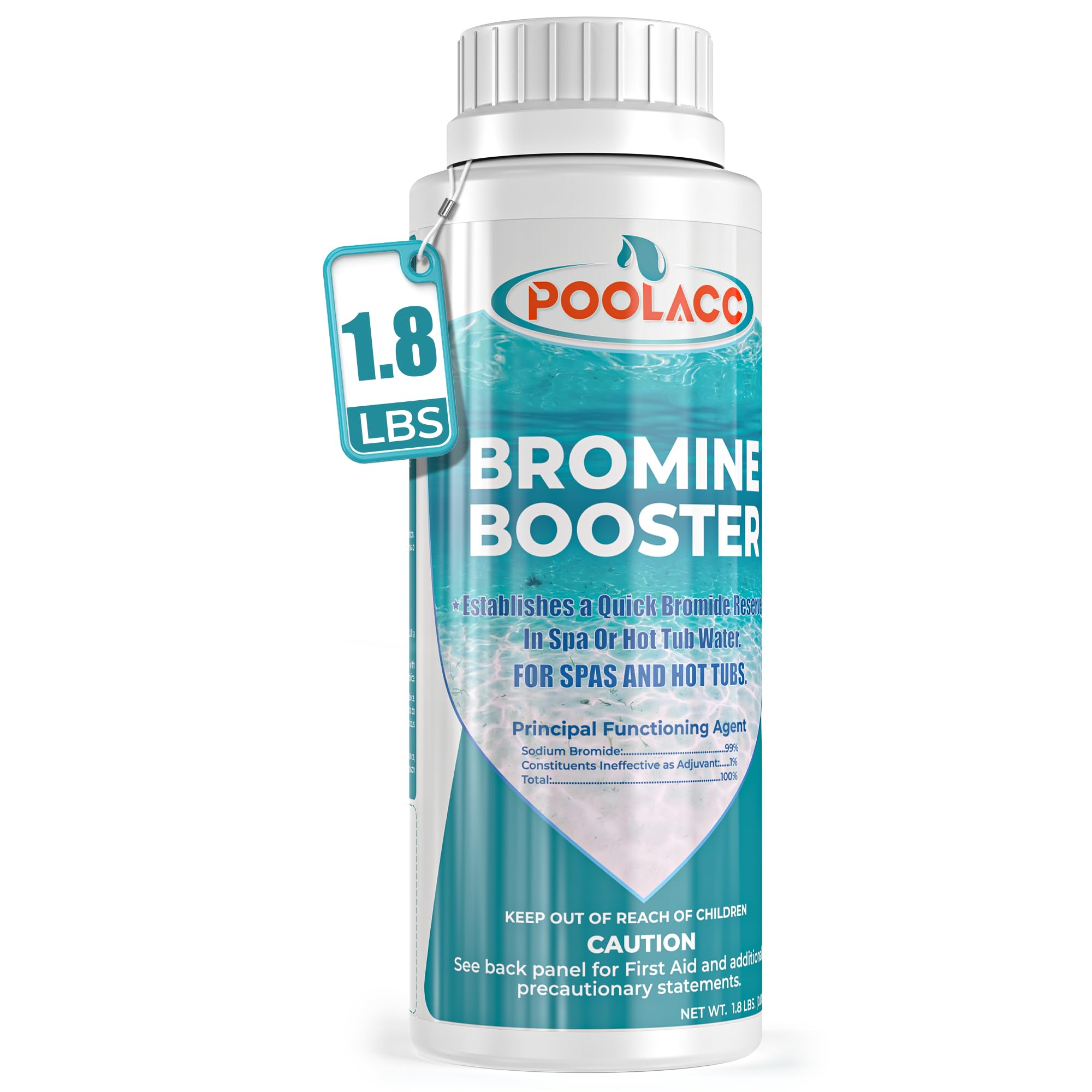 Photo 1 of 1.8LB Bromine Booster for Hot Tubs & Spas | Fast-Acting Sodium Bromide to Build Bromide Reserve | Compatible with Bromine Sanitizers | Bromine Tablets Companion | Reduce Chemical Use & Odor