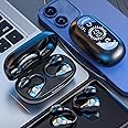 Wireless Earbuds Bluetooth 5.3, Smart Fingerprint, Open-Ear Sport Earphones, Stereo Sound Calling Music Earbuds, Built-in Mic, Over-Ear Buds with Earhooks