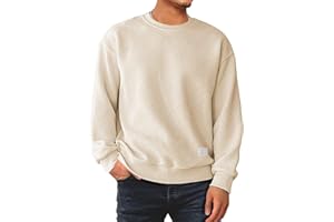 JMIERR Men's Casual Sweatshirt Crewneck Geometric Texture Pullovers Long Sleeve Basic Outdoor Sweaters