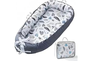 SSKFERIER Baby Lounger Cover for Newborn 0-24 Months Soft Baby Nest Cover Organic Breathable Nest Lounger Pillow for Infants