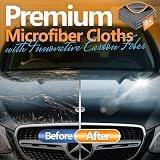 Airlab 3X Magic Glass Cleaning Cloth 400GSM 30x30cm Carbon Microfiber view 5