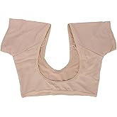 Dioche Underarm Sweat Vest, Quick Dry Breathable Mesh Reusable, Sweat Proof Washable Armpit for Women Girls Skin Color (M)