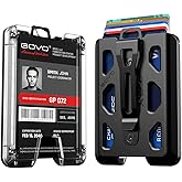 GOVO T6X Badge Holder/Wallet Vertical Version, Holds 1-8 Cards