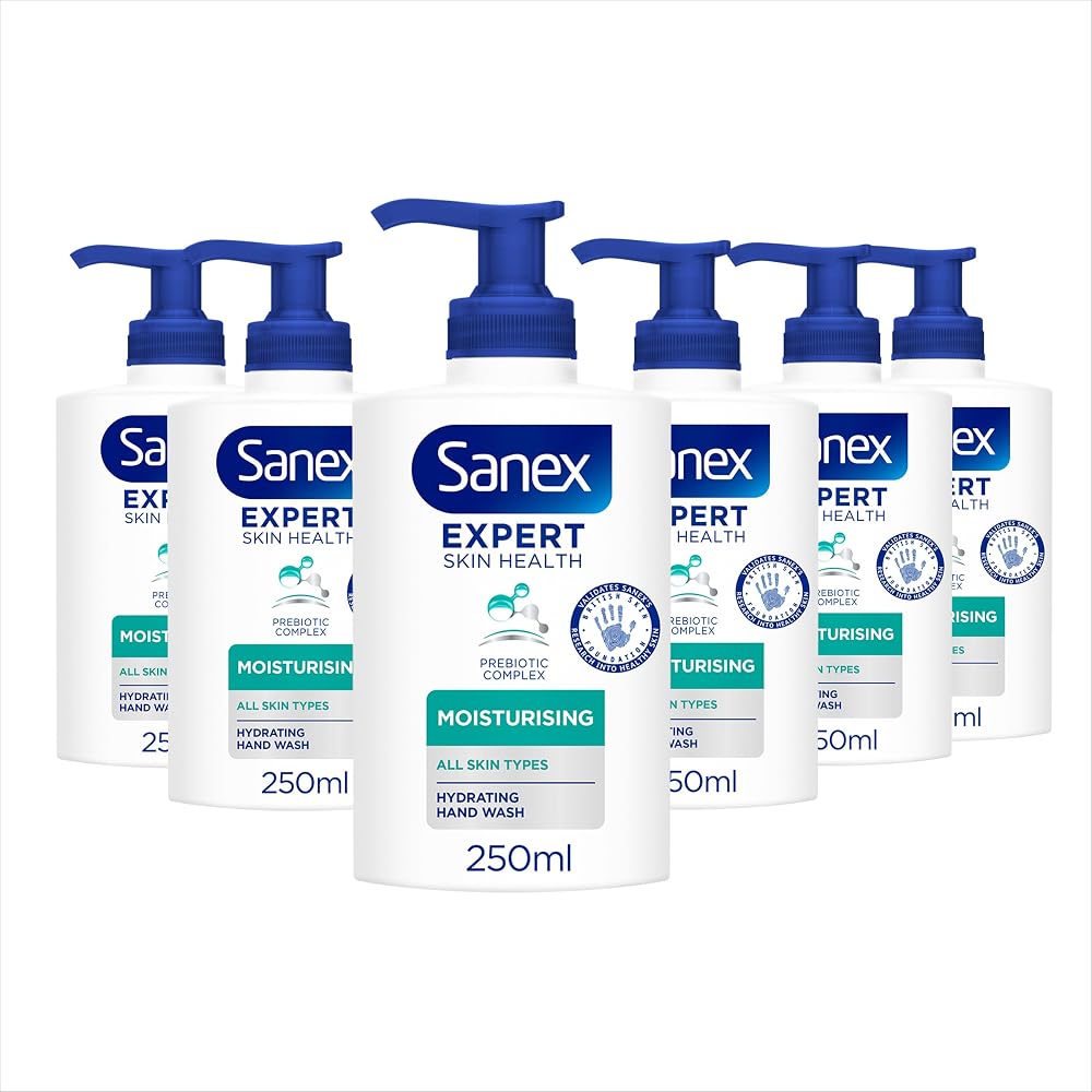 Sanex Expert Skin Health Moisturising Liquid Hand Wash 250ml Pack of 6