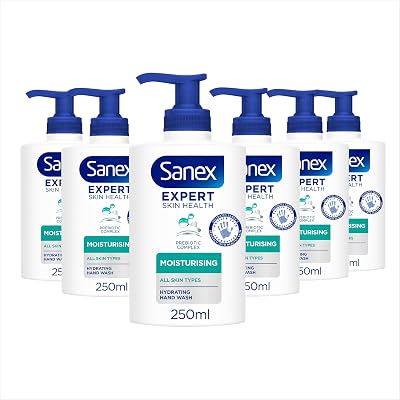 Sanex Expert Skin Health Moisturising Liquid Hand Wash 250ml Pack of 6