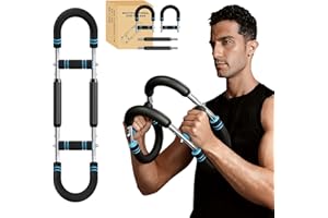 EINOJEOY Twister arm Trainer, Adjustable Resistance (40-140 lbs) Chest Workout Equipment,Forearm Power Exercise bar , pectoralis spinalis Device, Portable Detachable Design