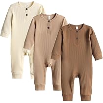 Amazon.com: Bafeicao Unisex Baby Boy Girl 2 Pack Rompers Long 
