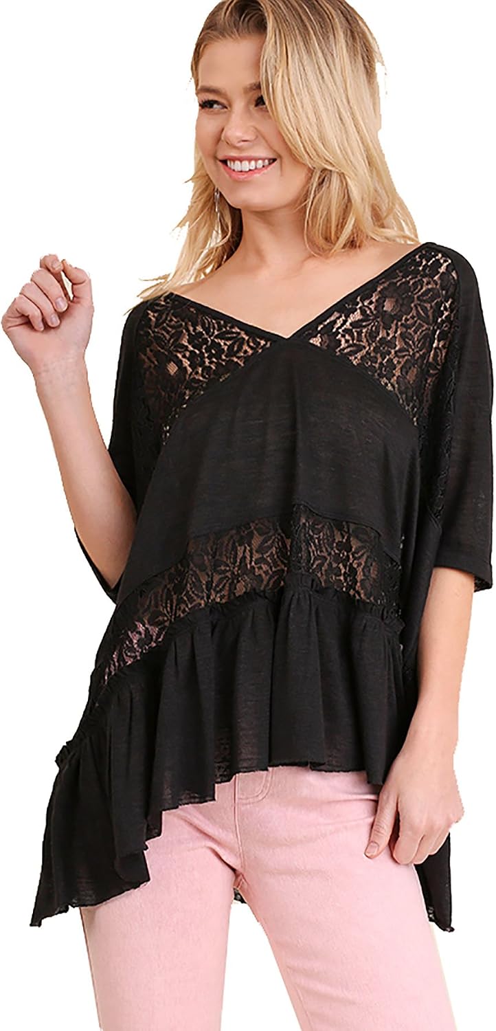 Umgee Sleeveless Textured Notch Neck Top