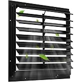 AIWFL 18 Inch Aluminum Automatic Exhaust Shutter Louver Vent | Automatic Gravity Shutter Louver Vent for Home Attics, Workshops, Barn, Greenhouse