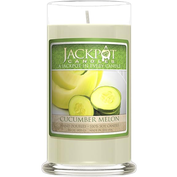 Cucumber Melon Necklace Candle (Surprise Jewelry Valued at $15 to $5,000)