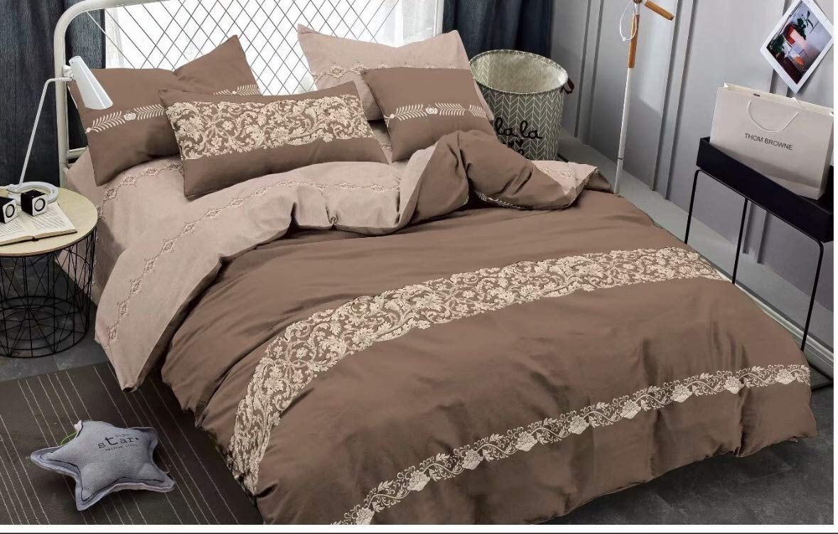 Buy Magnetic Shadow Cotton King Size Ac Comforter Duvet Set With