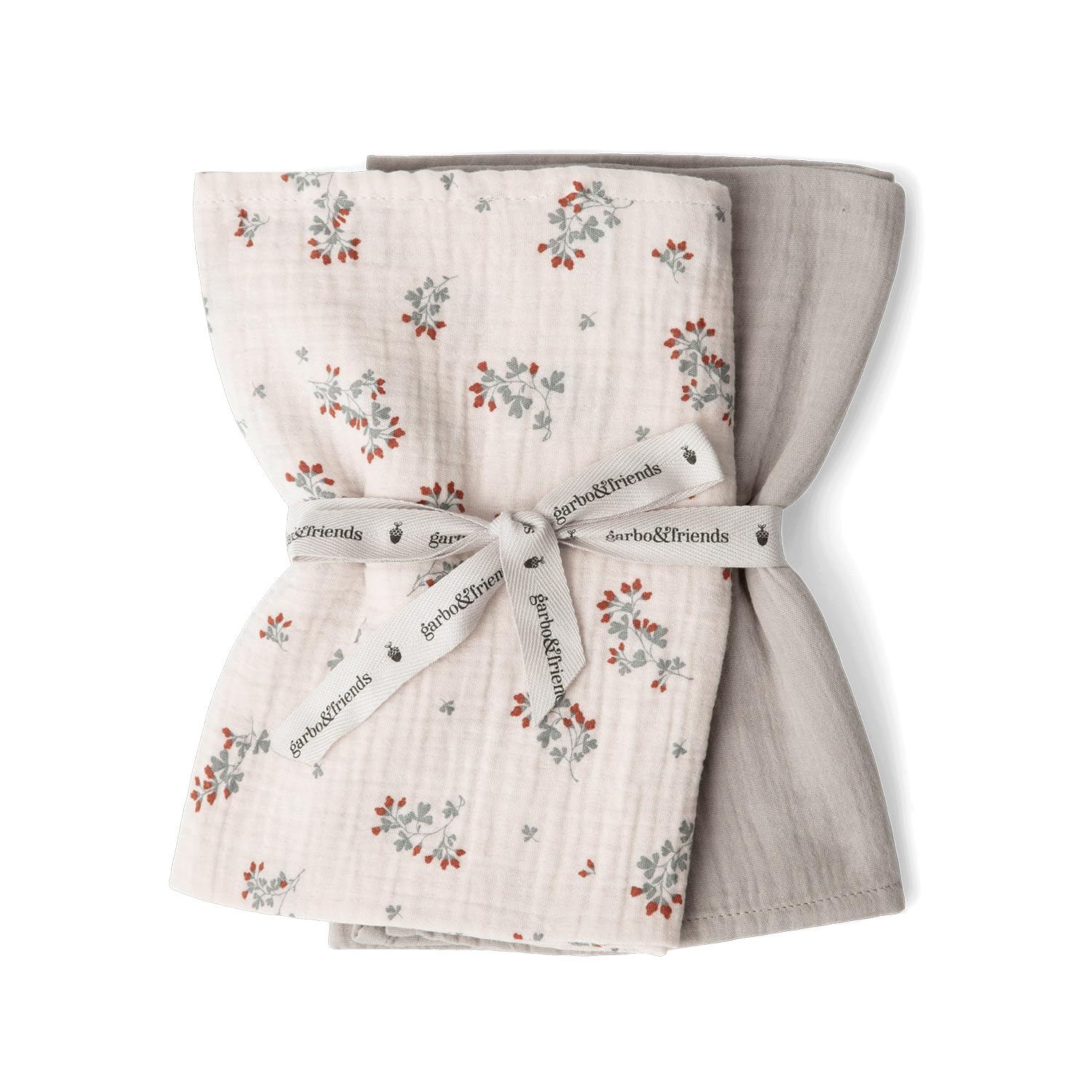 garbo＆friends ガルボアンドフレンズ おくるみ ブランケット モスリン スモール ベビー 赤ちゃん 2点セット MUSLIN BLANKET SMALL 2PCS Clover(1400)商品画像