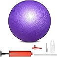 BAIMAN Mini Pilates Exercise Yoga Ball, Small Inflatable Exercise Yoga Ball,Core Training and Physical Therapy Equipment, with Pump