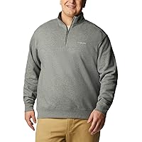Men's Charles River Quarter Zip Heathered Sweater