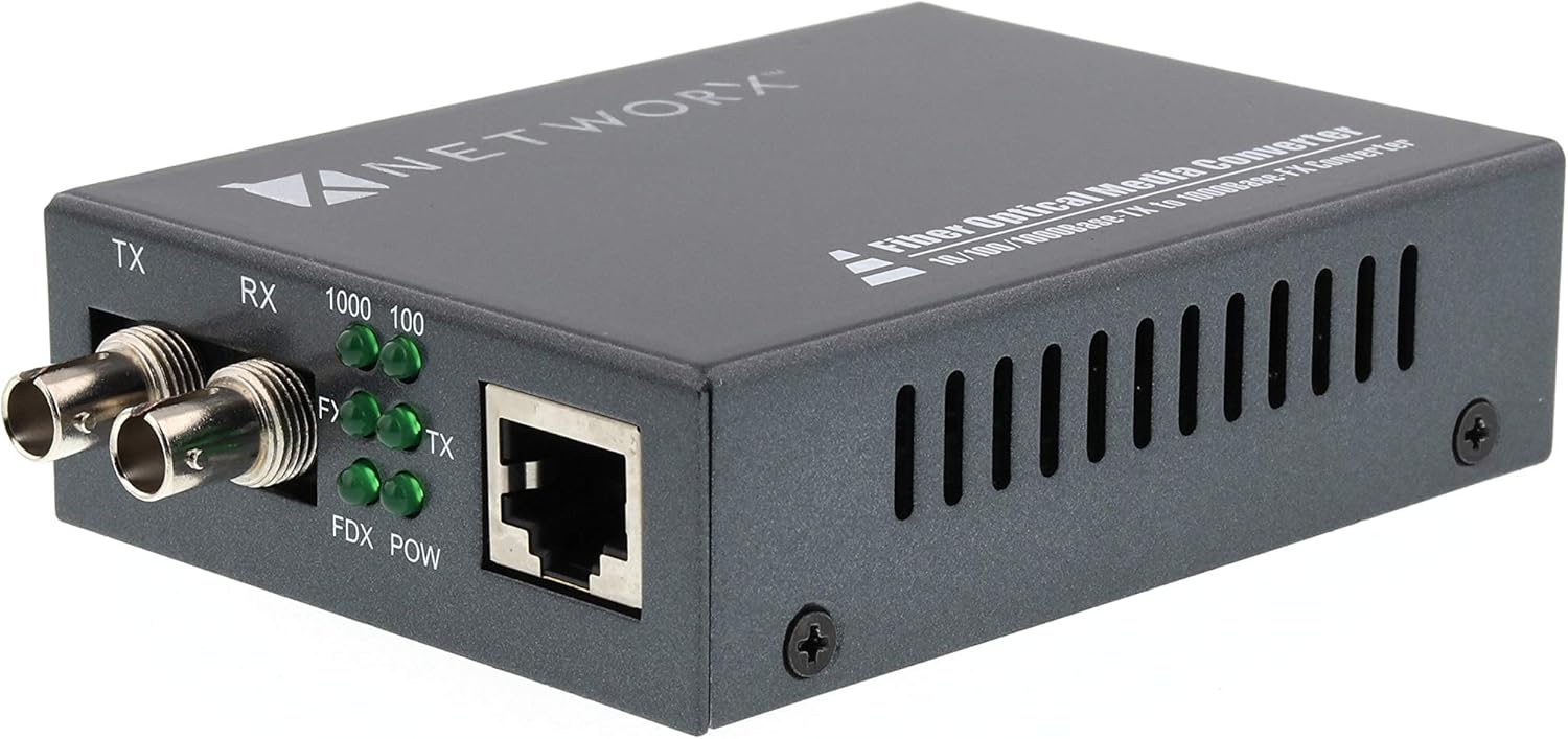 Networx Gigabit Fiber Media Converter UTP to