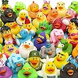 Assortment Rubber Duck Toy Duckies for Kids, Bath Birthday Gifts Baby Showers Classroom Incentives, Summer Beach and Pool Act