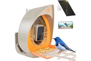 PeckPerk Bird Feeder with Camera,Wireless Bird Camera Feeder with Solar Panel,Smart AI Identify Wild Bird Species11,000+,2K V