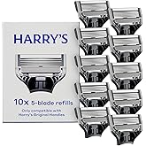 Harry's Original Razor Blades for Men - 10 Count - Premium Razor Blade Refill Cartridges - German Engineered