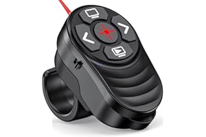 Dinofire USB Type C Wireless Presenter Remote Presentation Laser Pointer Finger Ring PowerPoint Clicker-Slide Advancer for Mac Laptop Class Office