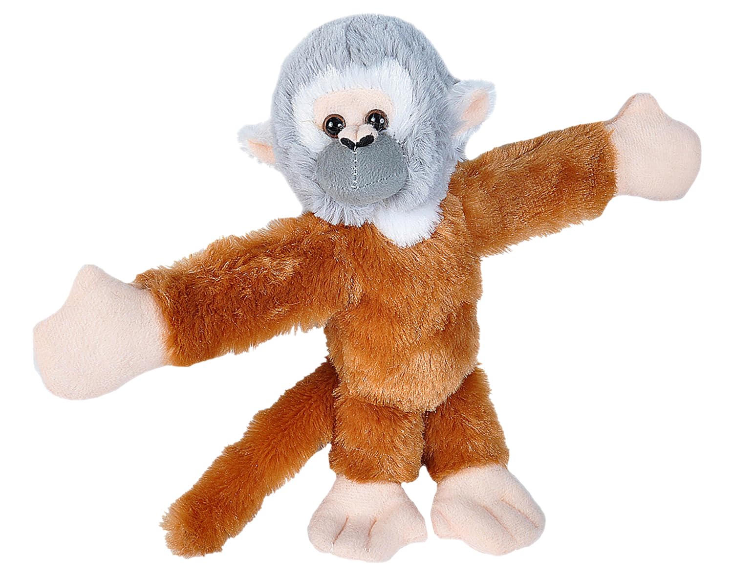 Wild Republic Huggers Soft Toy Slap Bracelet, Gifts for Kids, Squirrel Monkey Plush Toy 20 cm — image 1
