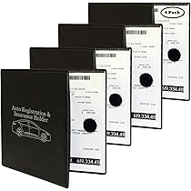Rainbow Pride Car Registration Holder - PU Leather Glove Box Organizer With Clear Pockets For Insurance, Cards & ID - View #3