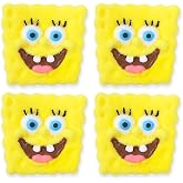 SpongeBob SquarePants Candy, Giant Sugar Coated Marshmallows, Individually Wrapped Party Favors, 4 Count Box