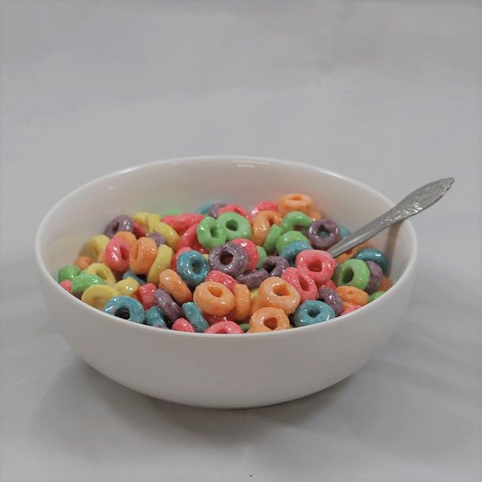 Just Dough It Fake Bowl of Fruit Loops Home & Kitchen