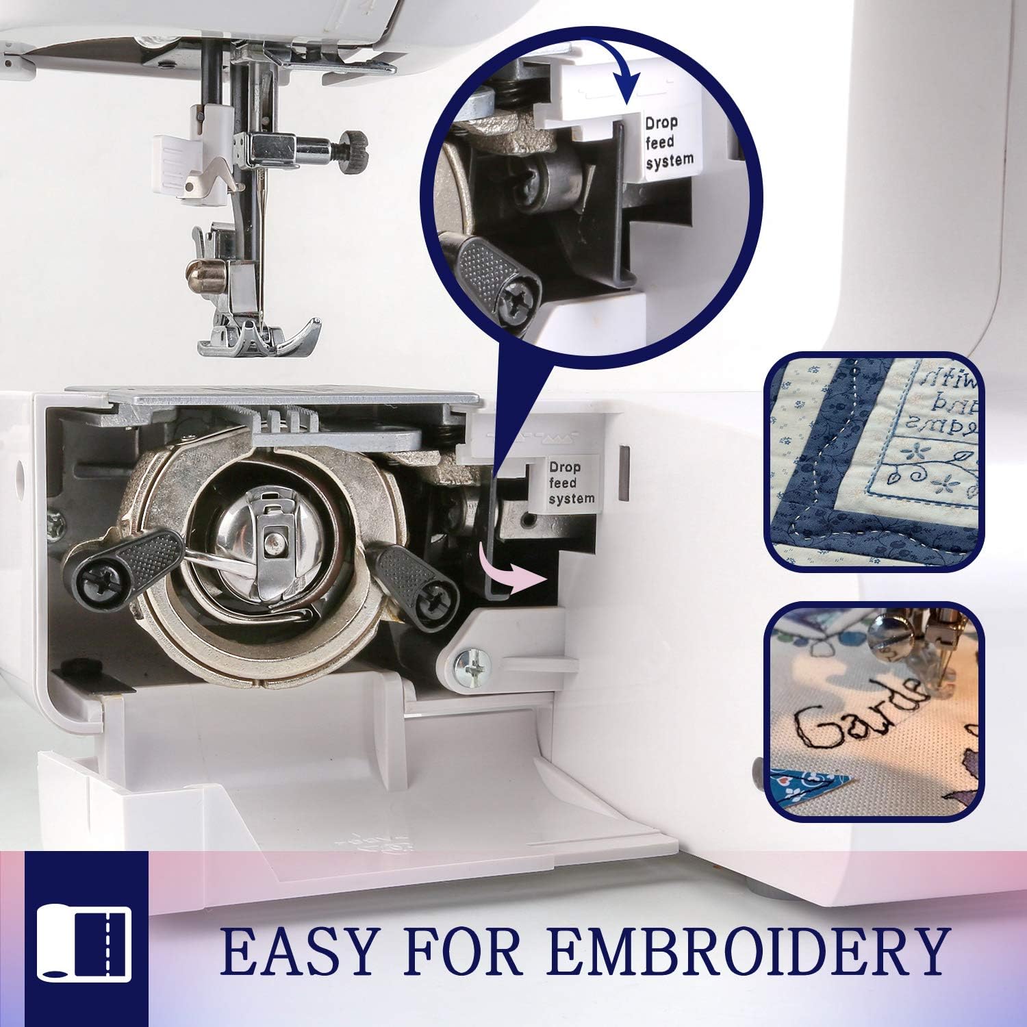 Uten Computerised Digital Sewing Machine Embroidery Quilting Function