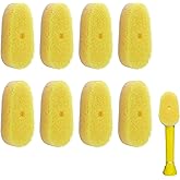Refill Heads Compatible with Dish Daddy,Non-Scratch Wand Refill Sponge Heads Compatible with Scrub Daddy,Ideal Replacement Sponges for Effortless Dish Cleaning,8 Packs