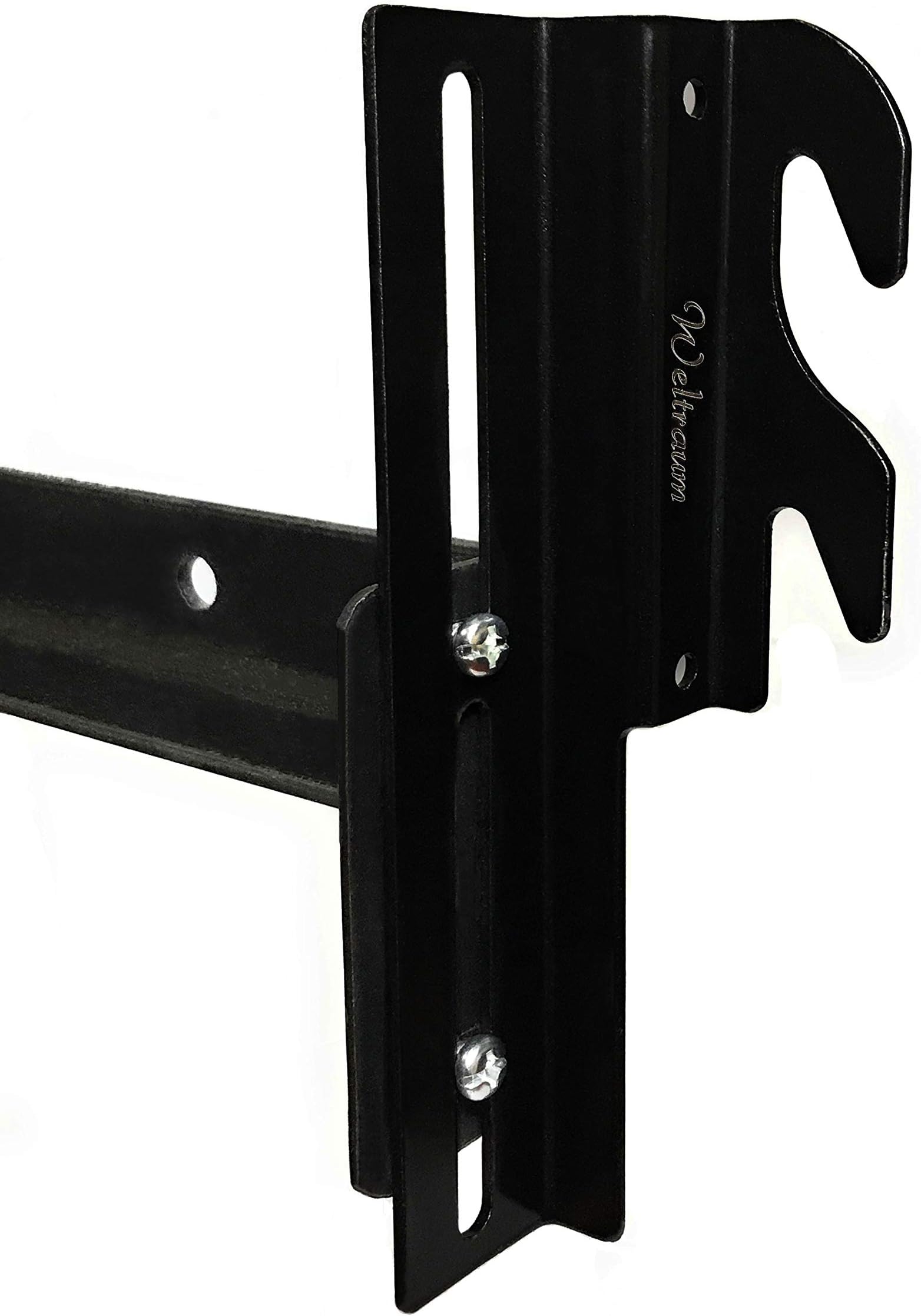 #711 Bolt-On to Hook-On Conversion Bed Frame Brackets, Bed Rail Headboard Bracket, Bed Hook Adapter Kit, (4 Pack, 0.12" Steel)