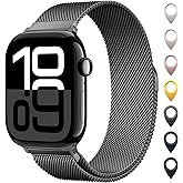 Original Stainless Steel Mesh Loop Compatible with Apple Watch 38mm 40mm 41mm 42mm 44mm 45mm 46mm 49mm Women Men, Magnetic Clasp Replacement for iWatch Bands Series 11 10 9 8 7 6 5 4 Ultra SE 3 2 1