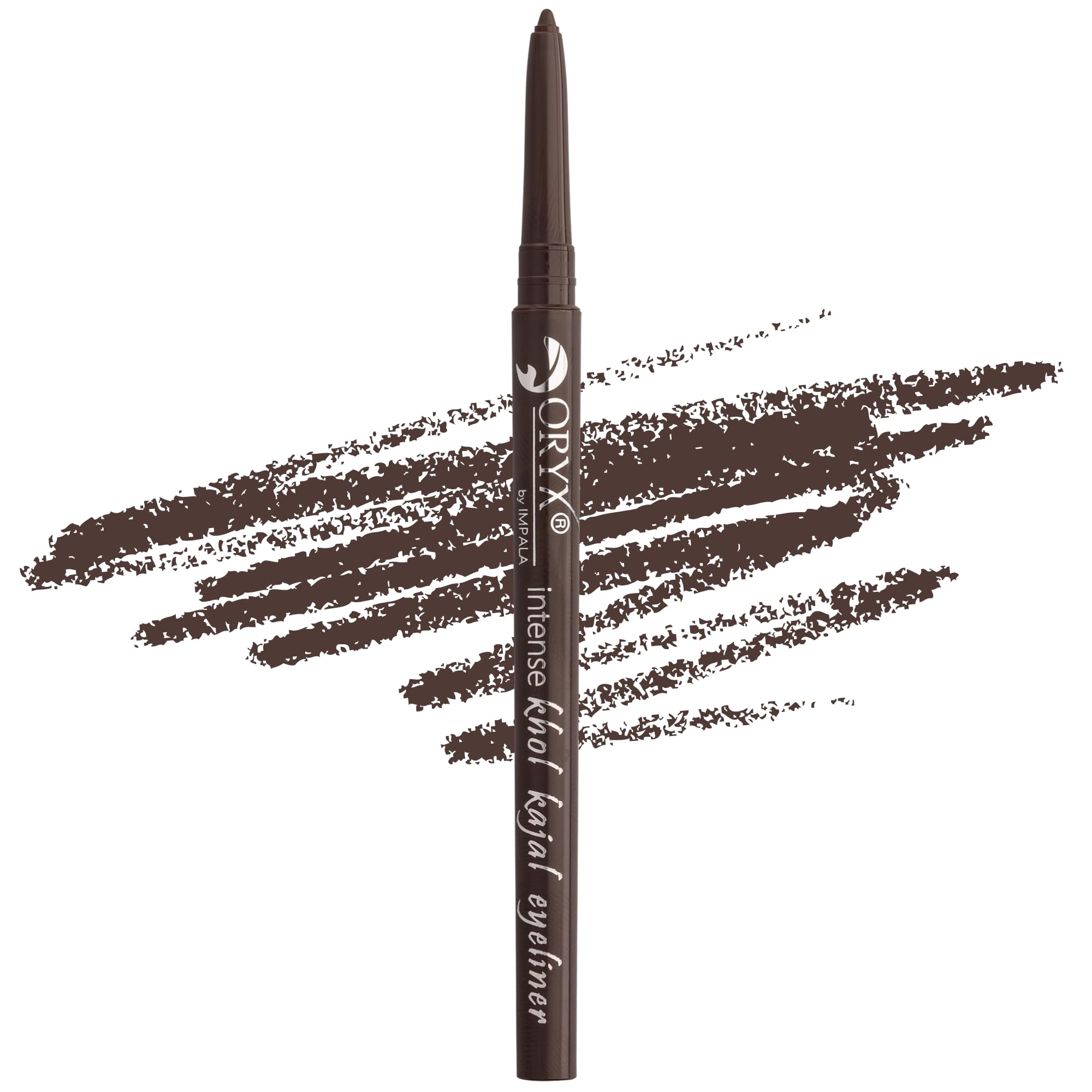 IMPALA | Oryx Khol Kajal Eye Pencil Cosmic Brown 11 | Waterproof Eyeliner | Precise Finish Eye Liner | Creamy and Easy to Apply | Intense, Long-Lasting, and Water-Resistant Color