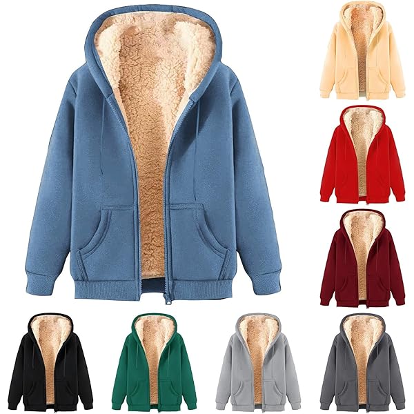 Chaqueta Hombre Abrigada Sudadera Hombre Facitisu Invierno - Capucha Cremallera Forro Polar Pesada Cálida Sudadera Invierno