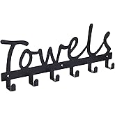 eywlwaar Metal Towel Racks Towel Holder Sandblasted Wall Mount Rustproof and Waterproof for Kitchen Storage Organizer Rack, Bathroom Towels, Robes, Clothing (Style-Towels-3)
