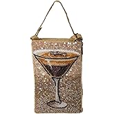Bamboo Trading Company Cocktails Anyone Club Bag Beaded Phone Crossbody