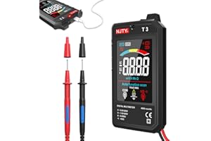 NJTY Multimeter, 4000 Counts, Rechargeable Auto-Ranging Digital Voltmeter with Non-Contact Voltage (NCV) Detection, 3.19-Inch