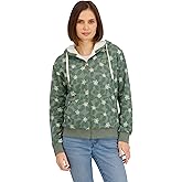 Billabong womens Full Zip Oversized Sherpa Lined Hoodie Jacket