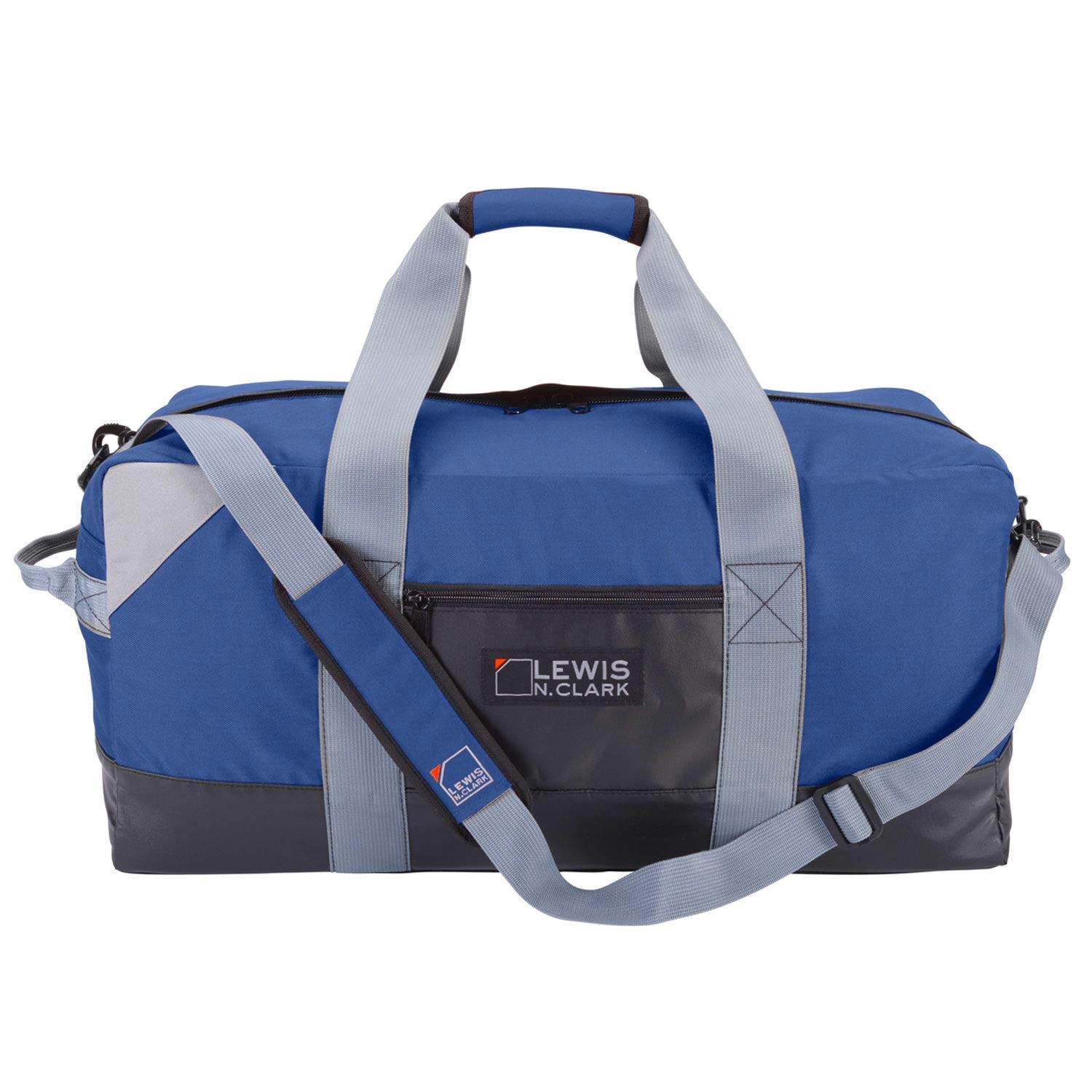 Lewis N. Clark Unisex-Adult 24” Heavy-Duty Duffel with Neoprene Gear Bag, Blue, One Size
