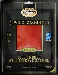 Duck Trap River Fish Farm, Wild Sockeye Salmon, 4 Ounce