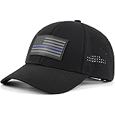 Thin Blue Line, Thin Red Line American Flag, PVC Patch, Baseball Cap