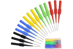 10Pcs Test Back Probe Kit, 0.7mm Wire Piercing Probe Insulation Back Probes, Piercing Needle Multimeter Test Probe for 4mm Ba