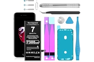 KOOAQQ Battery for iPhone 7, Upgraded 7300mAh Li-Polymer Battery Replacement for iPhone 7 Model A1660, A1778, A1779, A1780, A1853, A1866 with Repair Tool Kit
