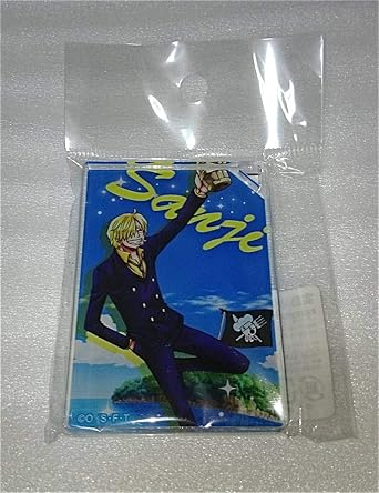 Amazon Co Jp ワンピース 猿島 アクリルブロック サンジ 宴島 19 In 横須賀 輩 缶バッジ 麦わらストア モンキー D ルフィ島 ホビー