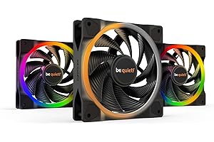 be quiet! Light Wings 120mm PWM High Speed Low Noise Premium ARGB Cooling Fan | 4-Pin | Ideal for Radiators and Heat Syncs | 3-Pack | Black | BL077