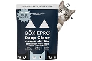 Boxie® Probiotic Cat Litter 40 Day Natural Odor Control, 16lb Clumping Kitty Litter (Clay)