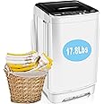 Portable Washer Nictemaw 17.8Lbs Capacity Full-Automatic Washer Machine 2.3 Cu.ft 2 in 1 Compact Laundry Washer with Drain Pu