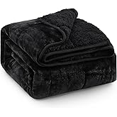 Super Fuzzy Soft Sherpa Fleece Weighted Blanket, 15 lbs Dual Sided Fluffy Heavy Weighted Blankets for Adults - No Bunching with Double Layers of Soft Inner Lining (60"x 80", 15 Pounds)