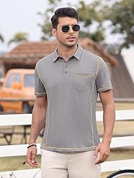 Men's Casual Polo Shirts Classic Short Sleeve