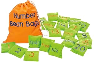 Educational Insights Number Beanbags, Learn Numbers, Toddler Learning Toy, Preschool Kindergarten Classroom Must Haves, Set of 20 Beanbags, Ages 3+